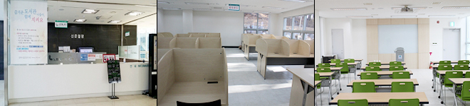 1층 노트북코너/신문열람실, 도시락코너, 학습실, 1문화강좌실 사진